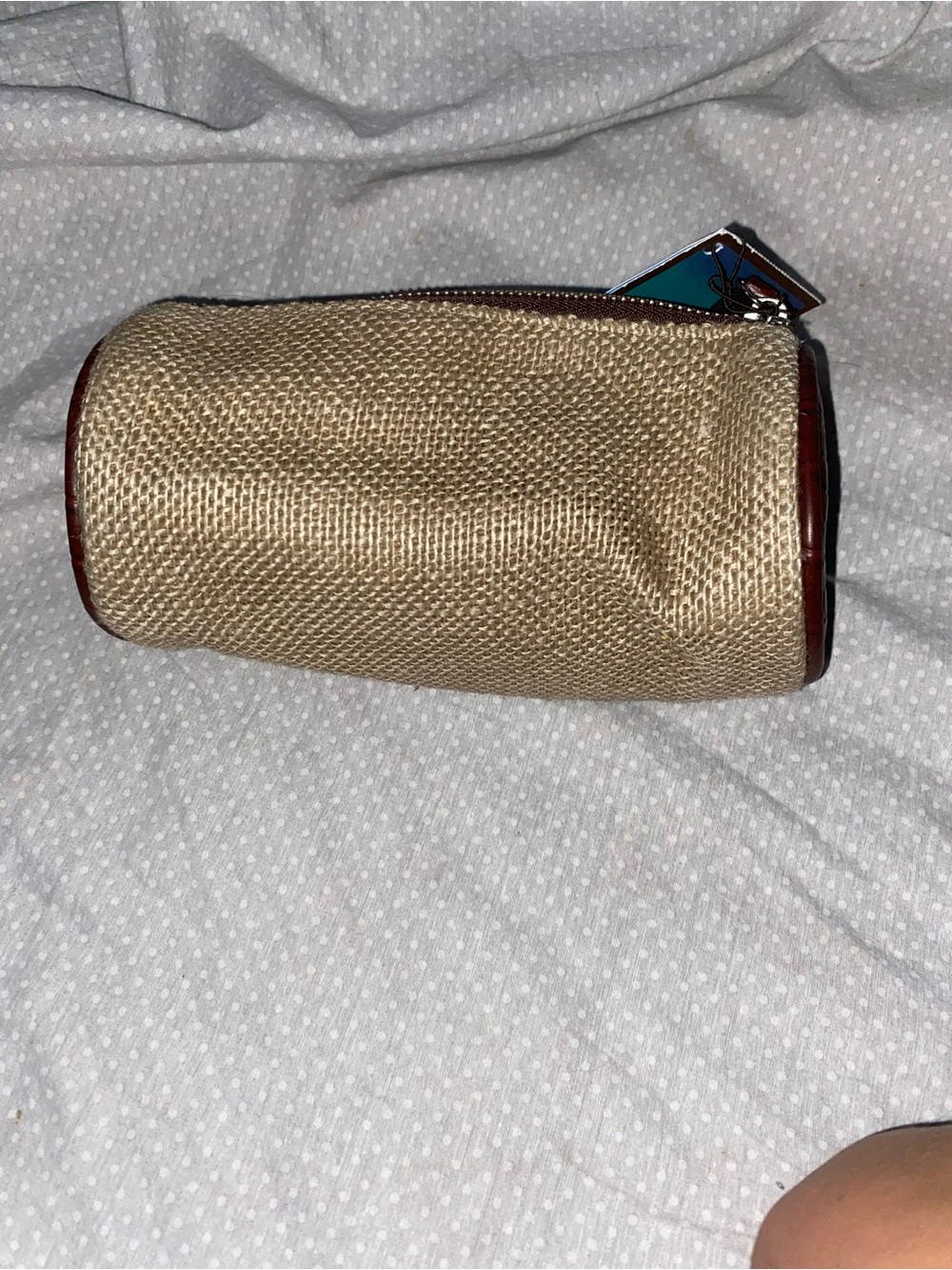 Bath & body works true blue spa woven cosmetic pouch
